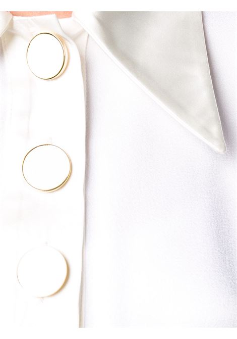 White short sleeve pointed collar top Rowen rose - women ROWEN ROSE | RR083WHTBL